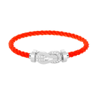 [Luxe]CHANCE LARGE 8 FIGURE BUCKLE HALF DIAMOND BRACELET SILVER