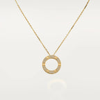 [Luxe Jewelry]LOVE NECKLACE 16MM  FULL DIAMOND