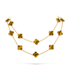 [Luxe]CLOVER 20 MOTIFS TIGER EYE ROSE GOLD