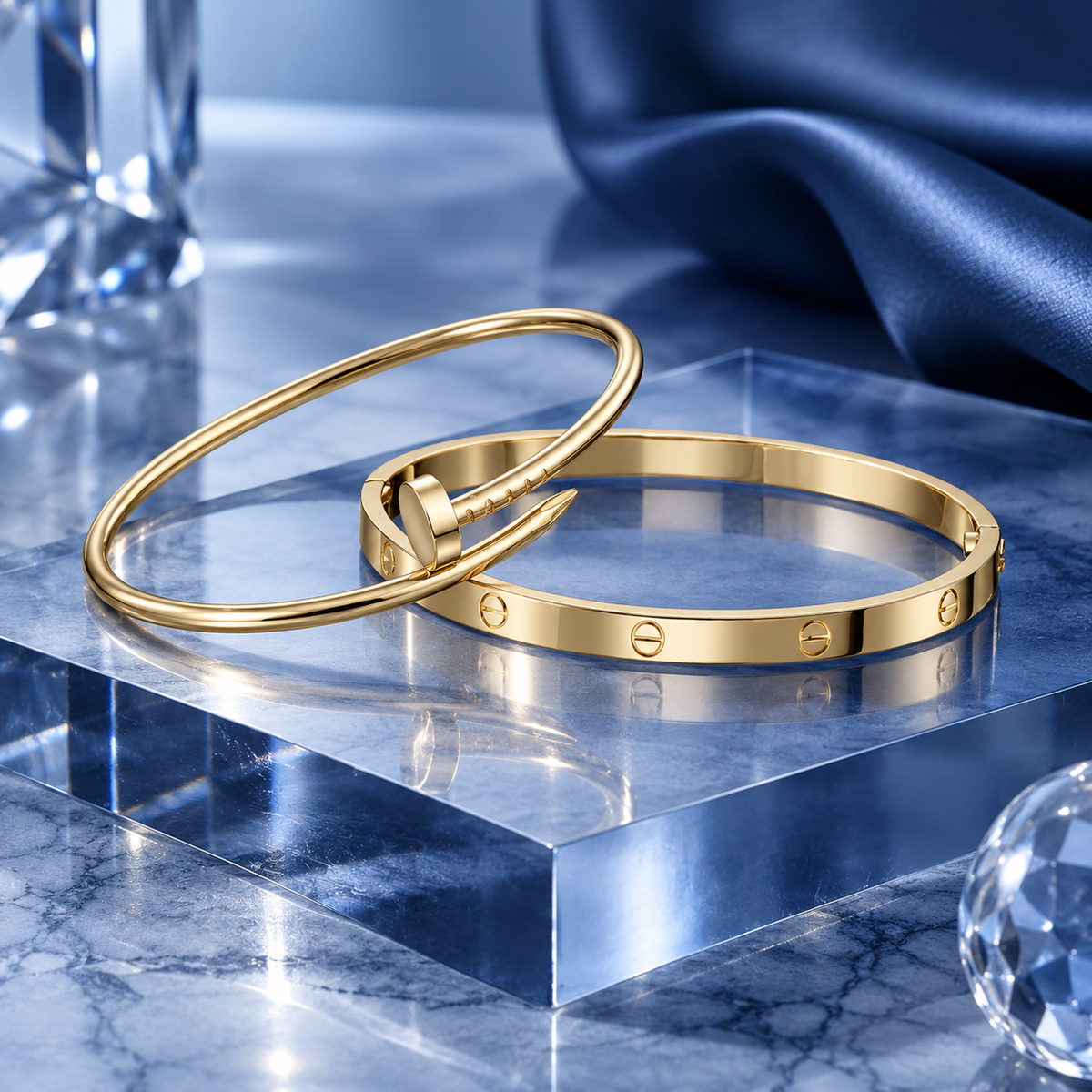 [LUXE] LOVE & JUSTE Classic Bracelet Stack Set