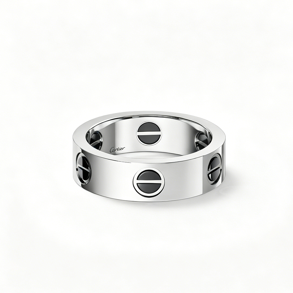 [Luxe Jewelry]LOVE RING 5.5MM NO DIAMONDS  CERAMIC