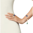 [Luxe]LUCKY SPRING BUTTERFLY 5 MOTIF BRACELET