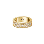 [Luxe Jewelry]LOVE 5.5MM FULL-PAVE 6-DIAMOND RING