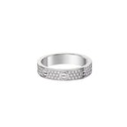 [Luxe Jewelry]LOVE RING 4.0MM DIAMOND PAVED