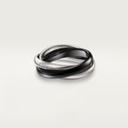 [Luxe Jewelry]TRINITY 3.2MM RING BLACK CERAMIC