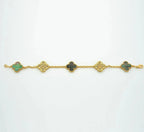 [Luxe] CLOVER 5 MOTIF GRAY MOP BRACELET COLLECTION
