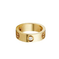 [Luxe Jewelry]LOVE 5.5MM 3 DIAMOND RING