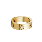 [Luxe Jewelry]LOVE 5.5MM 3 DIAMOND RING