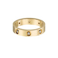 [Luxe Jewelry]LOVE 4MM 8 DIAMOND RING