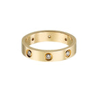 [Luxe Jewelry]LOVE 4MM 8 DIAMOND RING