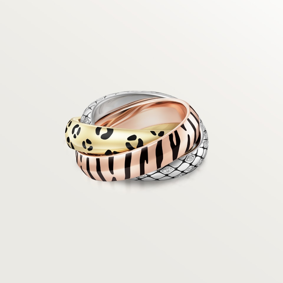 [Luxe Jewelry]TRINITY  RING LEOPARD PRINT