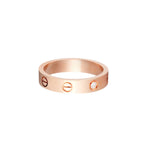 [Luxe Jewelry]LOVE 4MM 1 DIAMOND RING