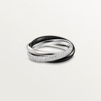 [Luxe Jewelry]TRINITY 3.2MM RING BLACK CERAMIC