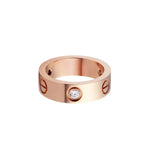 [Luxe Jewelry]LOVE 5.5MM 3 DIAMOND RING