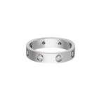 [Luxe Jewelry]LOVE 4MM 8 DIAMOND RING