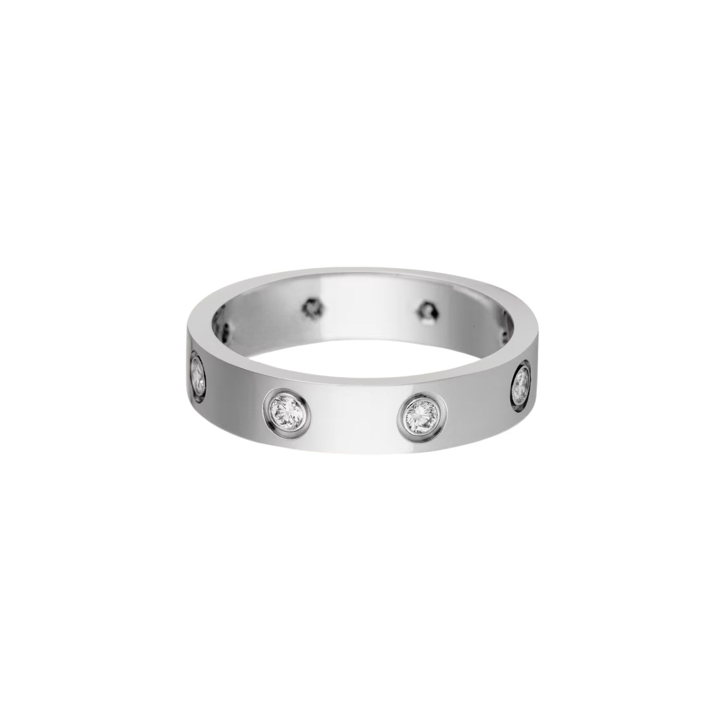 [Luxe Jewelry]LOVE 4MM 8 DIAMOND RING