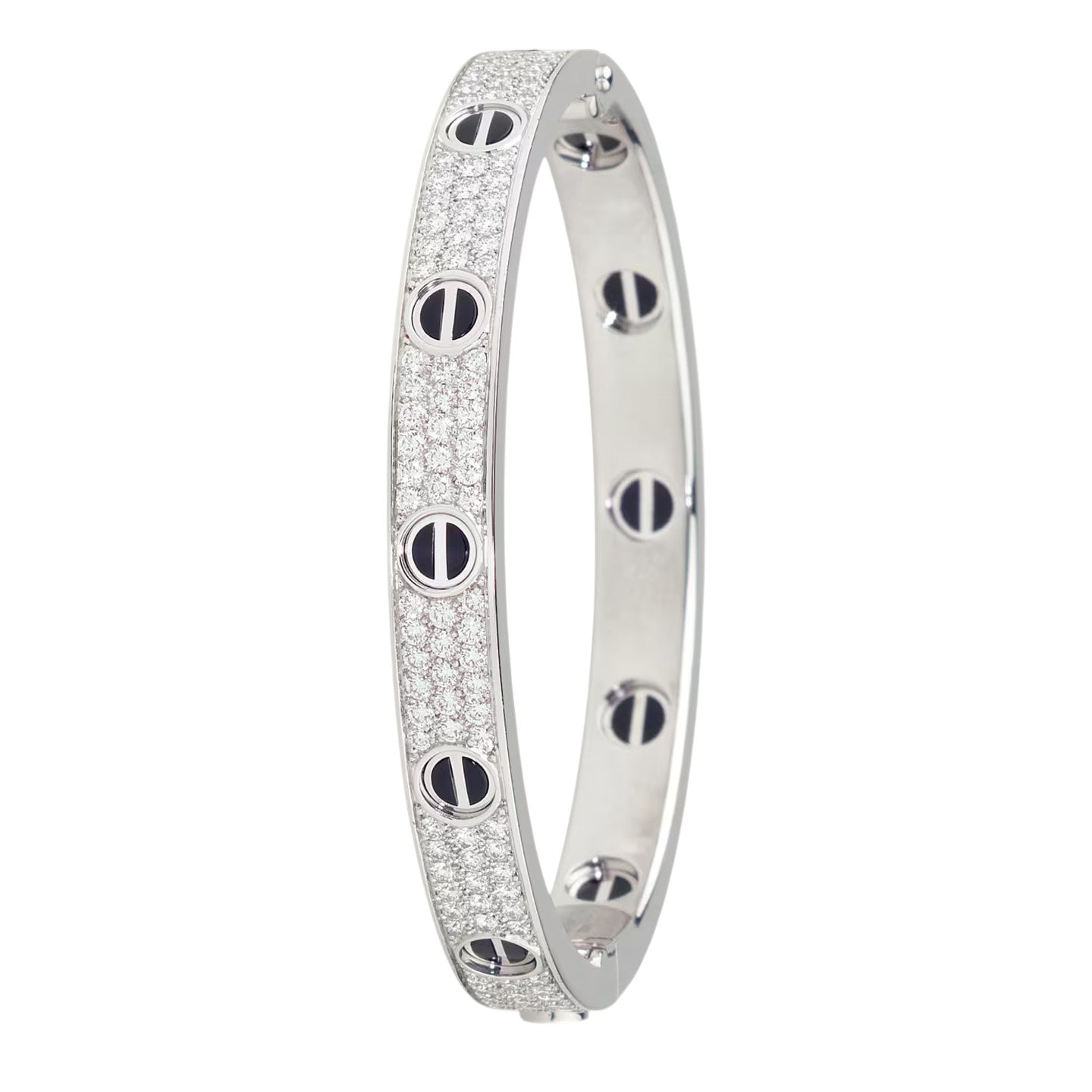 [Luxe Jewelry]LOVE BRACELET 6.1MM DIAMOND-PAVED CERAMIC