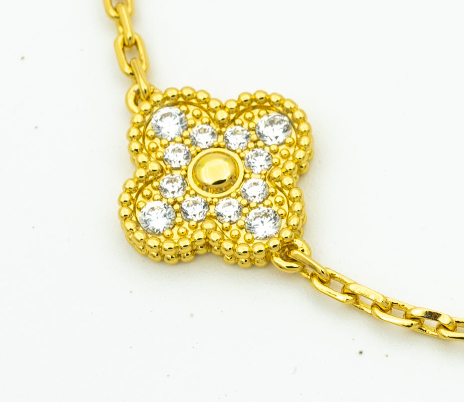 [Luxe] CLOVER 5 MOTIF LASER BRACELET COLLECTION