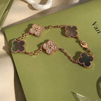 [Luxe] CLOVER 5 MOTIF GRAY MOP BRACELET COLLECTION