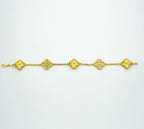 [Luxe] CLOVER 5 MOTIF LASER BRACELET COLLECTION