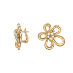 [Luxe JURI] FLOWERLACE EARRING 5 DIAMONDS