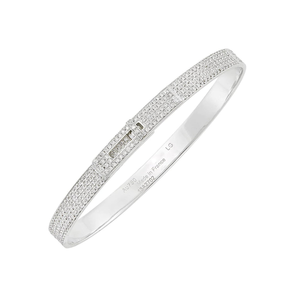 [Luxe] BRACELET HM KELLY EN ARGENT ET DIAMANTS ENTIÈREMENT PAVÉS
