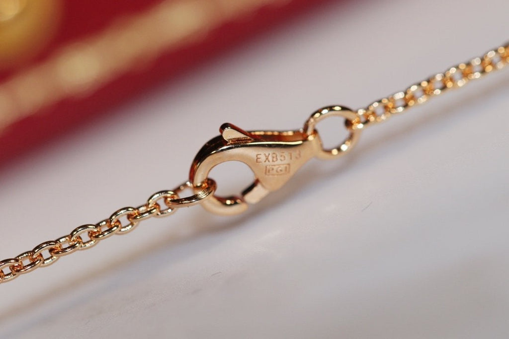[Luxe]LOVE NECKLACE PINK GOLD AND SILVER