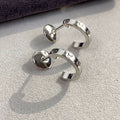 [Luxe]LOVE EARRINGS 2.65MM SILVER