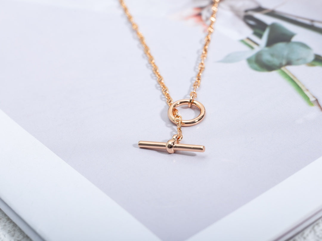 [Luxe]COLLIER ECHAPPÉE OR ROSE