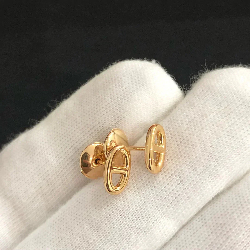 [Luxe] PETITES BOUCLES D'OREILLES CHAINE OR ET ARGENT