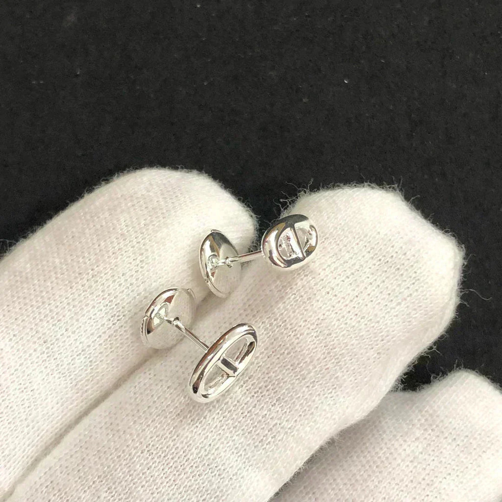 [Luxe] PETITES BOUCLES D'OREILLES CHAINE OR ET ARGENT