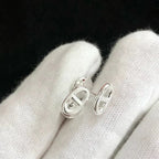[Luxe] PETITES BOUCLES D'OREILLES CHAINE OR ET ARGENT