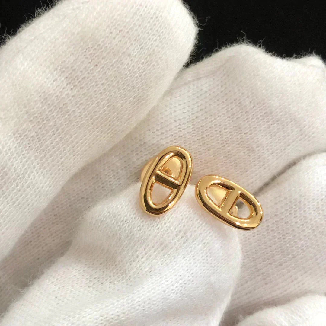 [Luxe] PETITES BOUCLES D'OREILLES CHAINE OR ET ARGENT