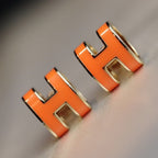 [Luxe]Boucles d'oreilles MINI POP H ORANGE