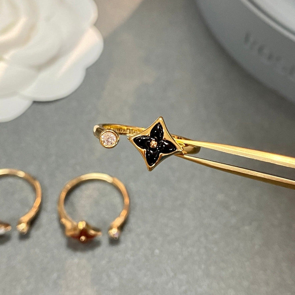 [Luxe] BAGUE OUVERTE STAR 1 DIAMANT