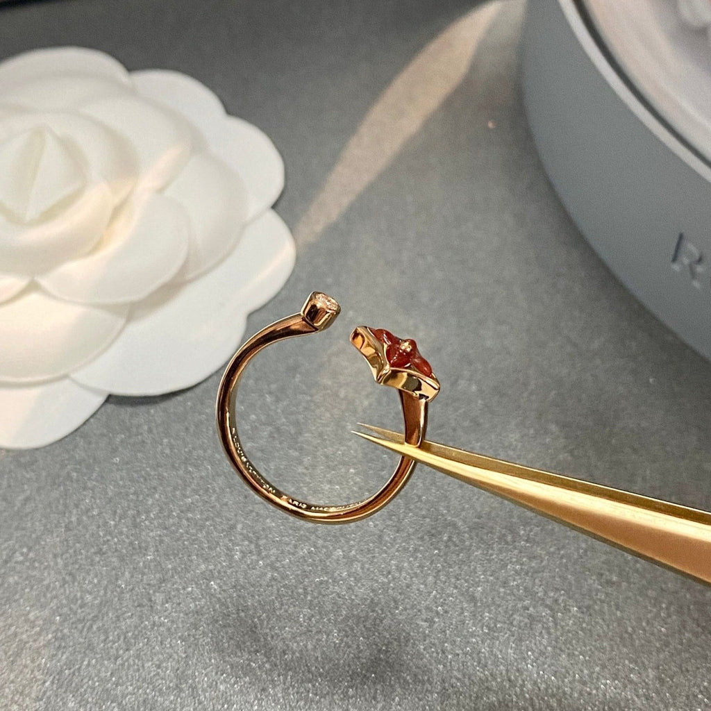 [Luxe] BAGUE OUVERTE STAR 1 DIAMANT