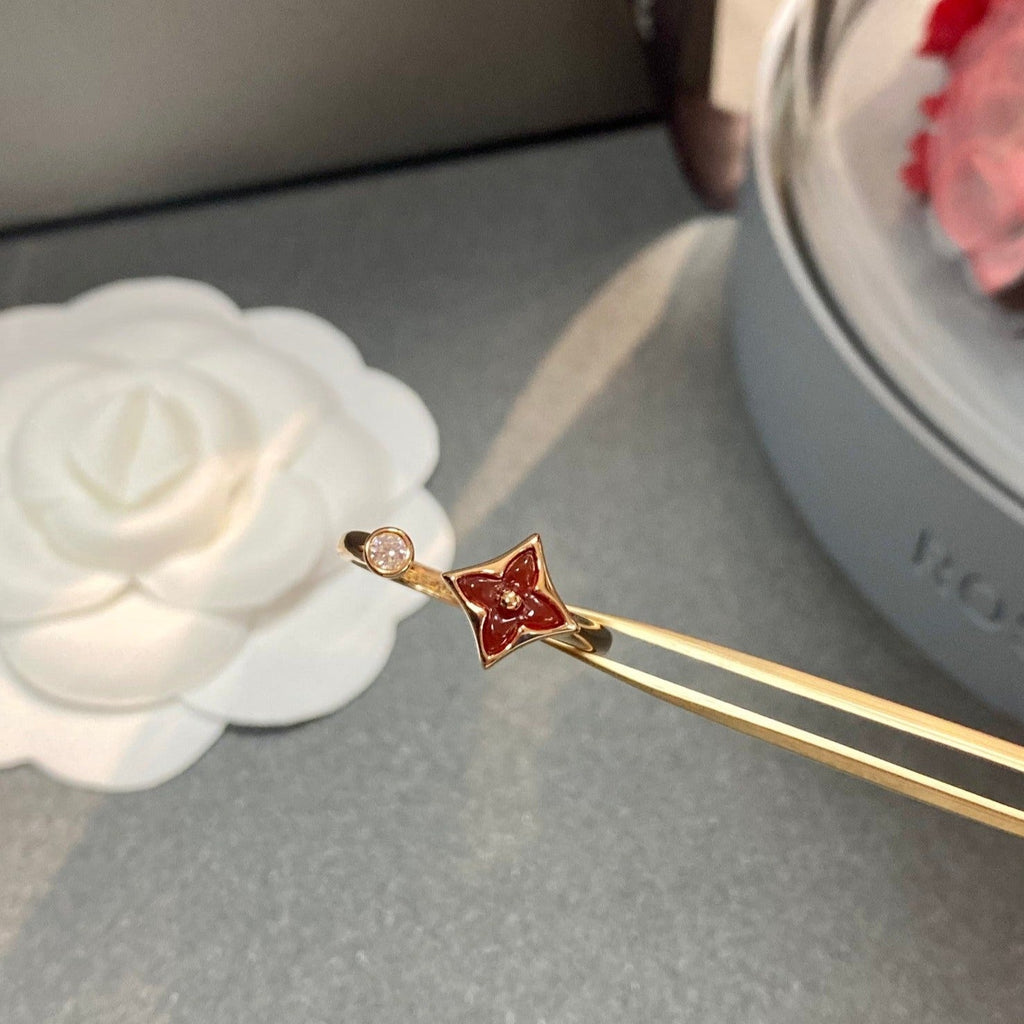 [Luxe] BAGUE OUVERTE STAR 1 DIAMANT