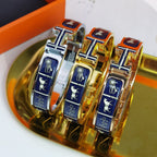 [Luxe]BRACELET H COUVERTURES BLEU FONCÉ