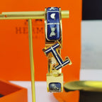 [Luxe]BRACELET H COUVERTURES BLEU FONCÉ