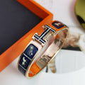 [Luxe]BRACELET H COUVERTURES BLEU FONCÉ