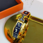 [Luxe]BRACELET H COUVERTURES BLEU FONCÉ