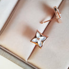 [Luxe]Boucles d'oreilles étoile en or rose