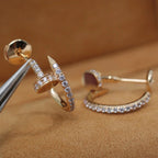 [Luxe Jewelry]JUSTE FULL DIAMOND SMALL EARRINGS