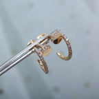 [Luxe Jewelry]JUSTE FULL DIAMOND SMALL EARRINGS
