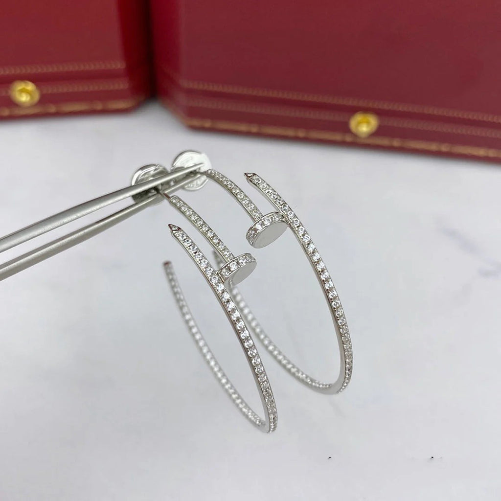 [Luxe Jewelry]JUSTE FULL DIAMOND LARGE EARRINGS