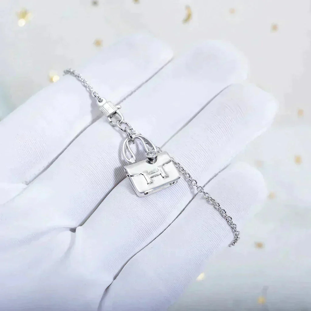 [Luxe]Collier pendentif amule en argent