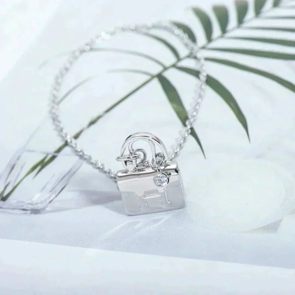 [Luxe]Collier pendentif amule en argent