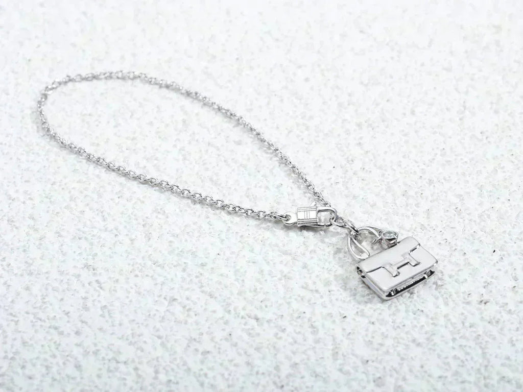 [Luxe]Collier pendentif amule en argent