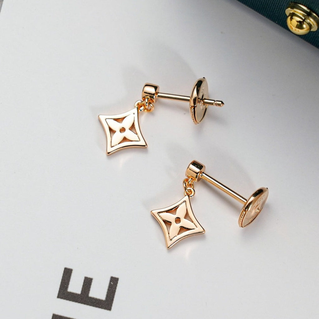 [Luxe]Boucles d'oreilles étoiles en or