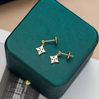 [Luxe]Boucles d'oreilles étoiles en or